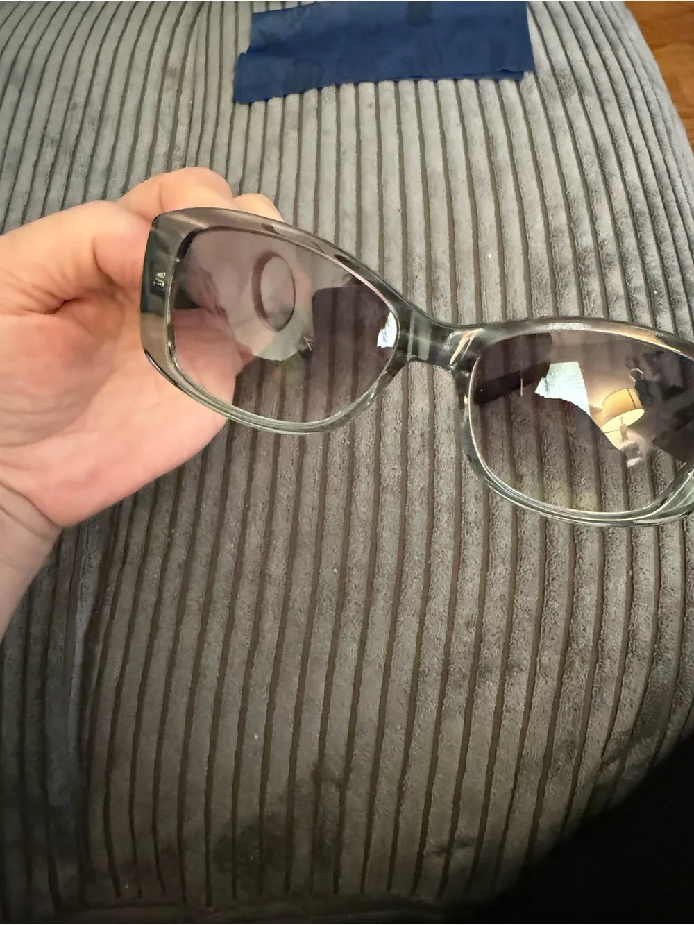 Fossil Women’s Transparent Green Gradient Sunglasses